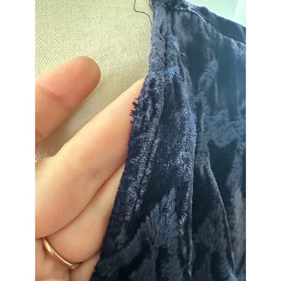 Johnny Was Los Angeles Holland Embroidered Tunic In Navy Blue Velvet 1X - Picture 6 of 15